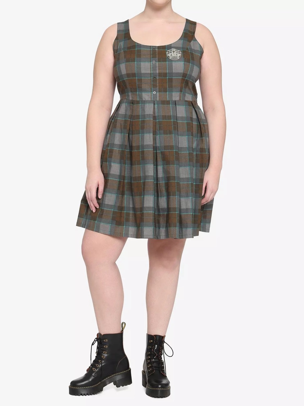 OUTLANDER //The Series Hot Topic Plaid Tartan Dress Fraser Crest Size 2X